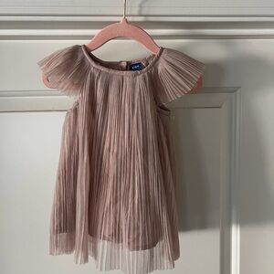 Old Navy Pleated Mauve Toddler Dress